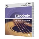 DAddario EJ26 Acoustic Guitar Strings 3 Pack